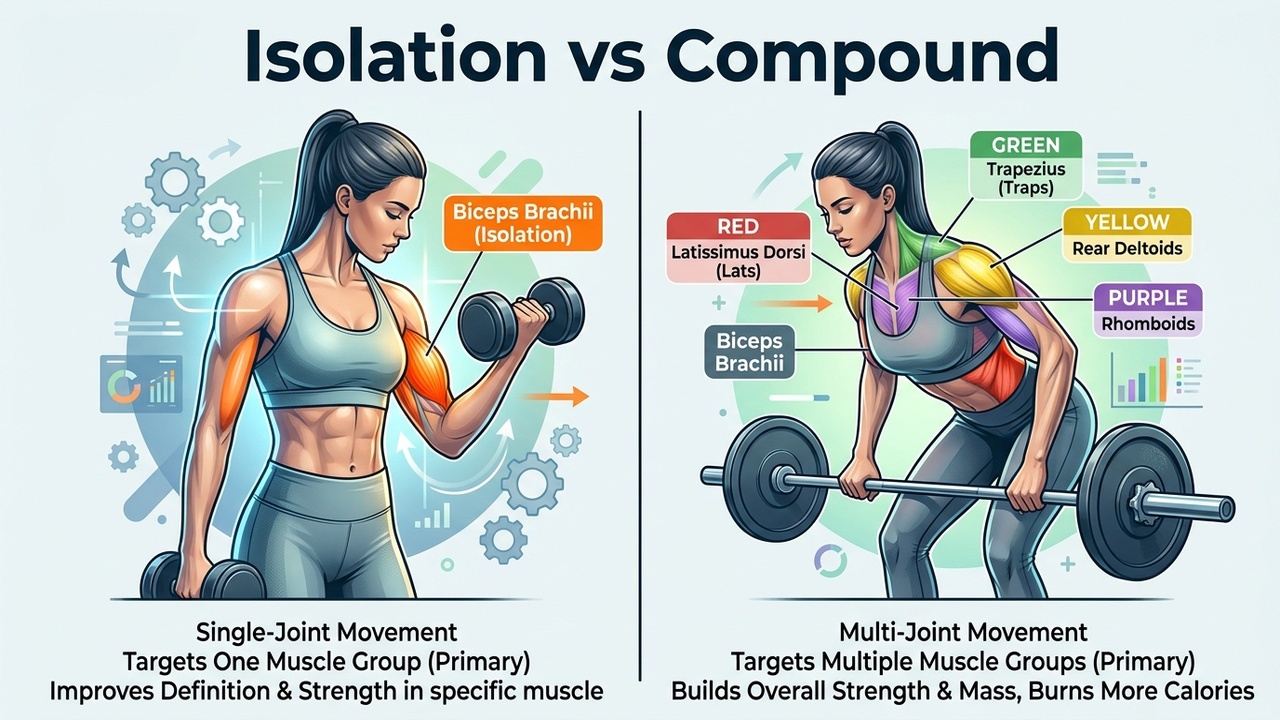 Isolation vs compound exercise comparison