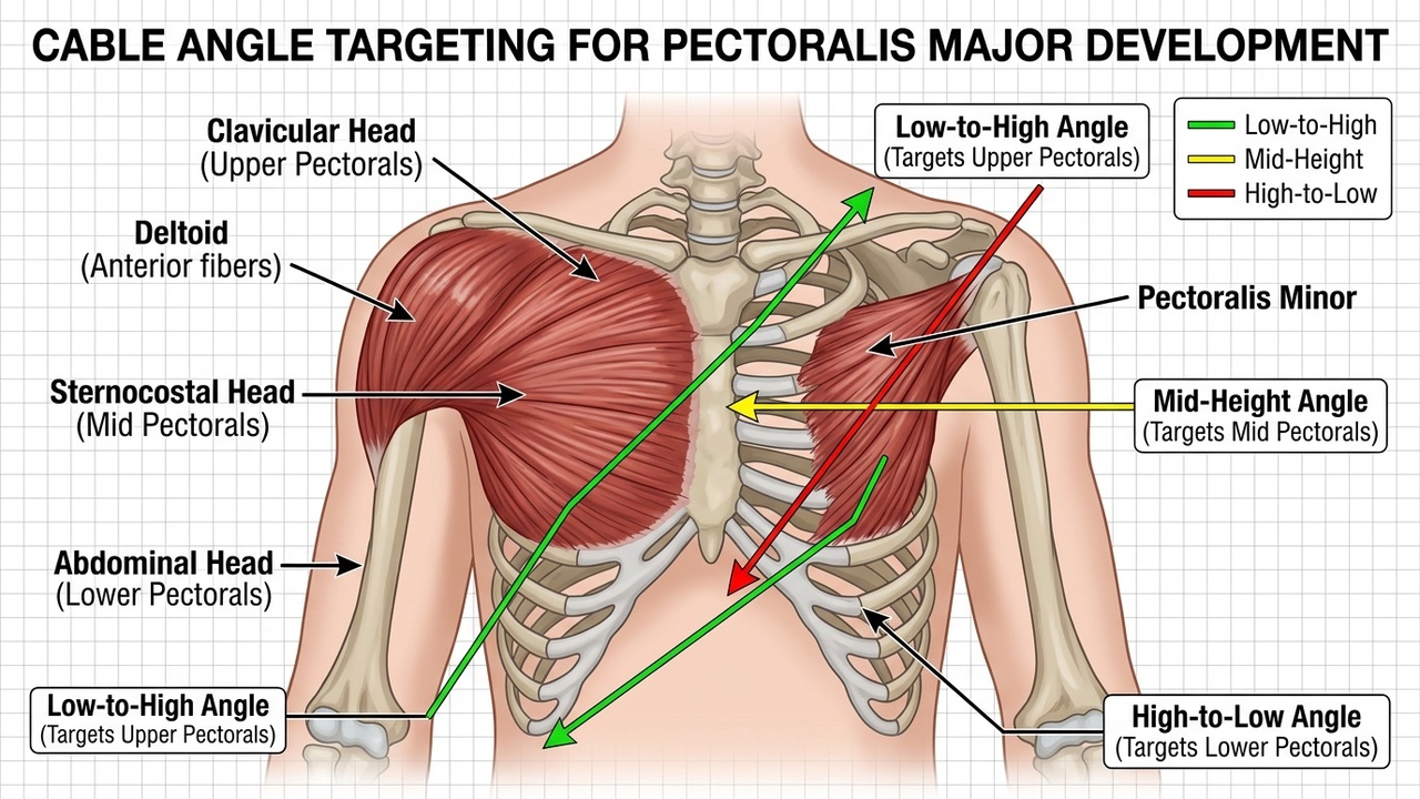 Chest anatomy and cable angles