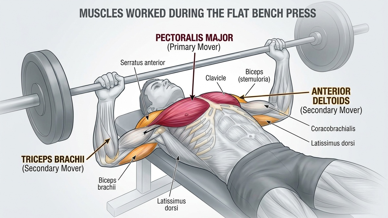 Bench press muscles worked