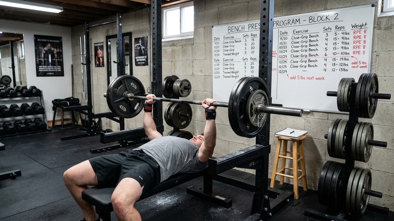 Bench press programming for strength and hypertrophy